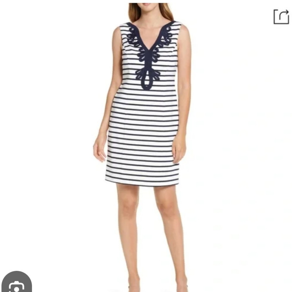 Eliza J Striped Dress Above The Knee